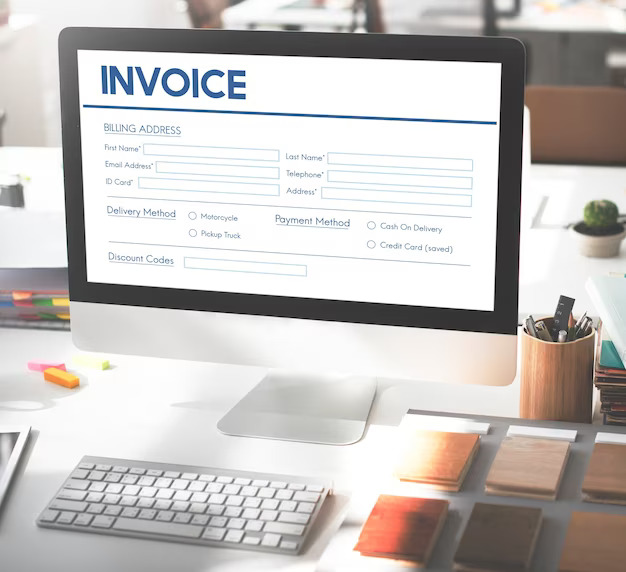 DF invoices with image data, structured data